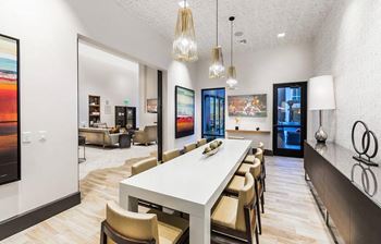 Private dining space at 808 West Apartments in San Jose CA